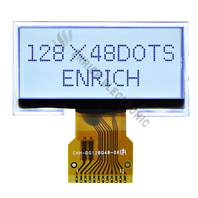 Good price 128x48 Graphic LCD Display 6 0'Clcok FSTN COG For Industrial Control online