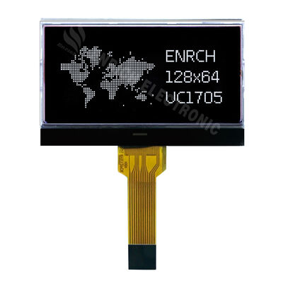 İyi bir fiyat. 1.9 İnç 128x64 Çözünürlüklü DFSTN Yansıtıcı Nokta Vuruşlu LCD Modülü, Endüstriyel Kontrol için COG Teknolojisi ile çevrimiçi