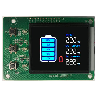 VA Type Segment Code LCD Display Black White Screen For Outdoor Power UPS Shenzhen Factory