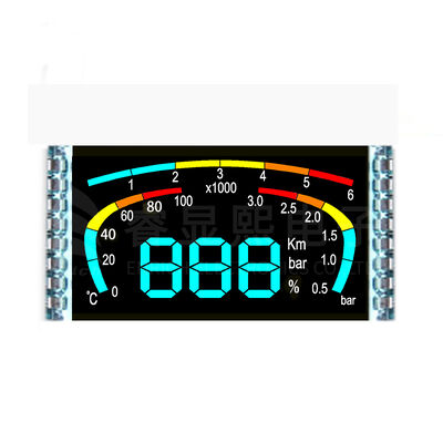 Good price Vehicle Dashboard LCD Segment Module Digital Display BTN VA Technology Black White Screen online