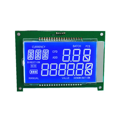 Un bon prix. Compteur de monnaie STN Affichage LCD en segment Module monochrome bleu blanc pour la machine de comptage de l'argent en ligne