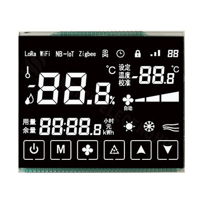Giá tốt. Tùy chỉnh 86 hộp nhiệt điều hòa LCD VA phân đoạn hiển thị với nút cảm ứng trực tuyến