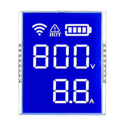 Blue White HTN Negative LCD Segment Display 12 Oclock View 1/4 Duty 1/3 Bias 5 0V PIN Type For Lamp Thermostat Shenzhen Factory